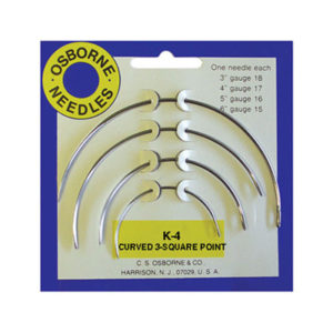 No. K-4 - Curved 3 Sq. Point Needle Card