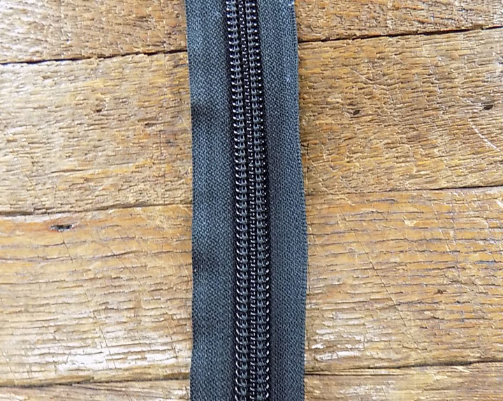 YKK #10 Coil Chain Zipper Tape By the Yard 10CF WHITE BLACK BEIGE & GRAY Marine 